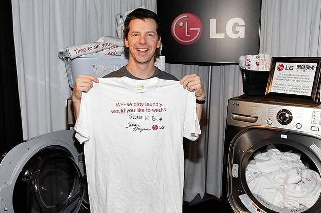 Sean Hayes seen promoting the brand LG in 2010