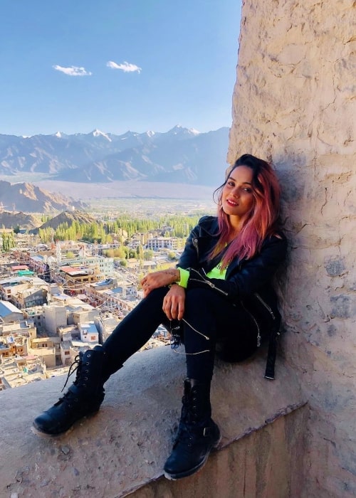Sneha Singh as seen in a picture that was taken in Leh in May 2020