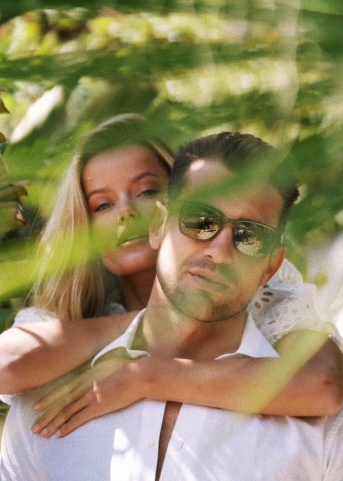 Tommy Chiabra as seen in a picture that was taken in February 2021, with his beau Frida Aasen