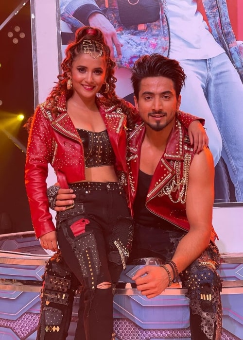 Vaishnavi Patil as seen in a picture with fellow model Faisal Shaikh (Mr. Faisu) in August 2022