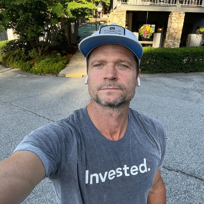 Bailey Chase as seen while taking a selfie in July 2022