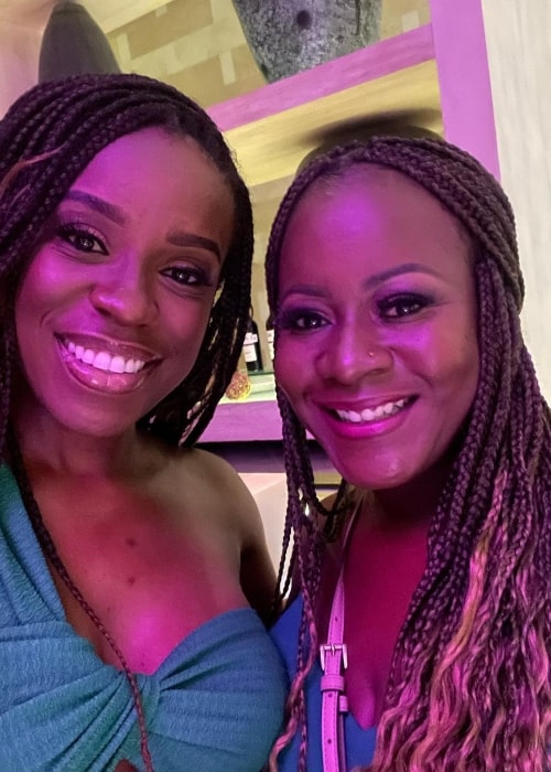 Brannigan Maxwell as seen in a selfie that was taken with her friend LaTara Hawkins in August 2022, in Cancún, Quintana Roo