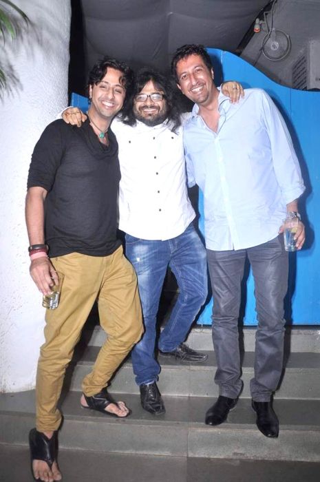 (From l to r) Salim Merchant, Pritam Chakraborty, and Sulaiman Merchant as seen together in 2012