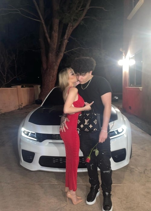 Garik Davtyan with his beau Britney GnB as seen in a picture that was taken in February 2022