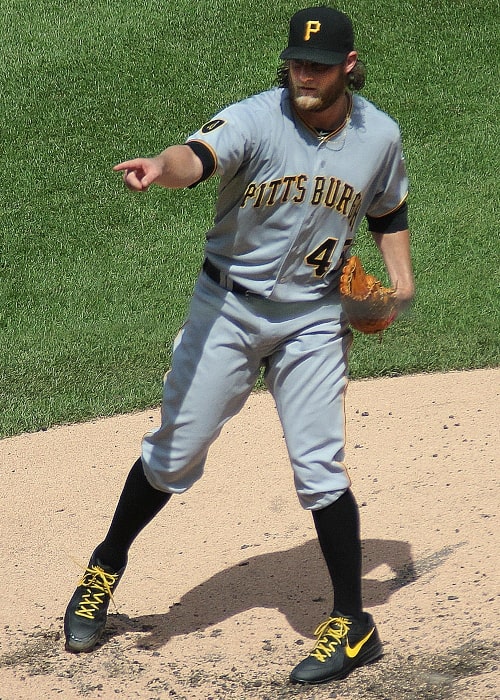 Gerrit Cole in a picture taken while playing for the Pittsburgh Pirates on September 1, 2014