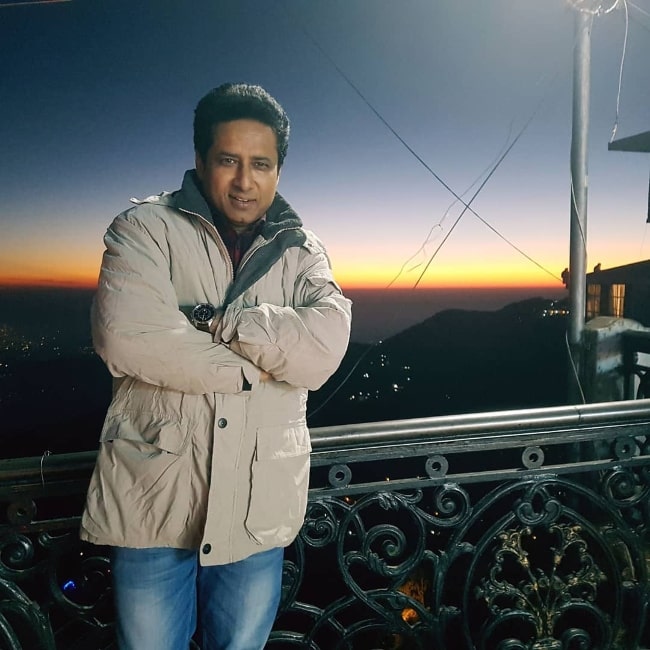 Iqbal Azad as seen while posing for a picture in Mussoorie, Uttarakhand
