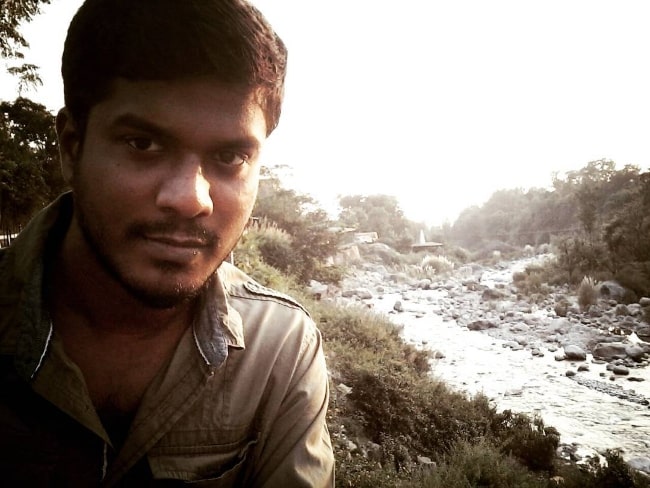 K. Manikandan as seen while taking a selfie in Himachal Pradesh, India in November 2016