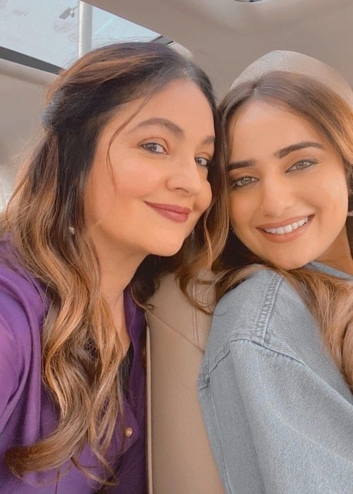 Kusha Kapila as seen in a selfie with director and actress Pooja Bhatt in July 2022