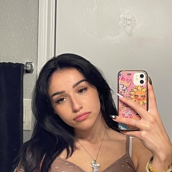 Liya Perez as seen in a selfie that was taken in November 2021