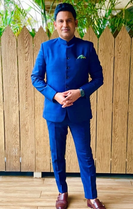 Manoj Muntashir as seen while posing for the camera in September 2022