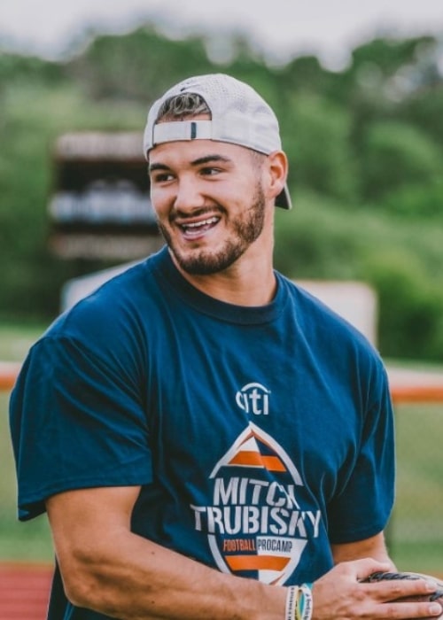Mitch Trubisky as seen in an Instagram Post in June 2019