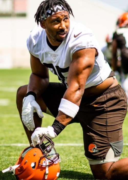 Myles Garrett as seen in an Instagram Post in June 2022