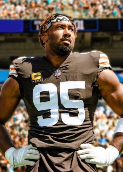 Myles Garrett as seen in an Instagram Post in September 2022