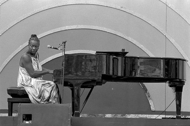 Nina Simone seen during the Playboy Jazz Festival in 1986