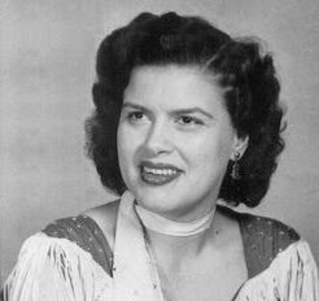Patsy Cline as seen in a publicity photograph in March 1957