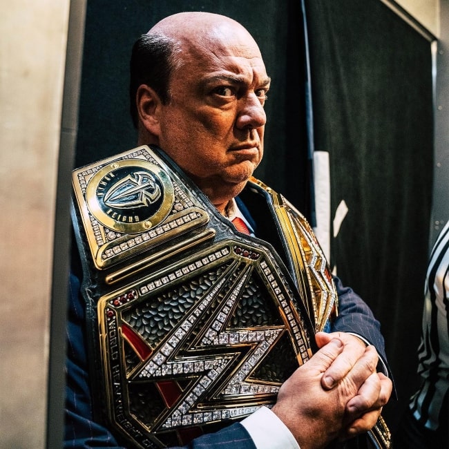 Paul Heyman as seen in a picture that was taken in April 2022