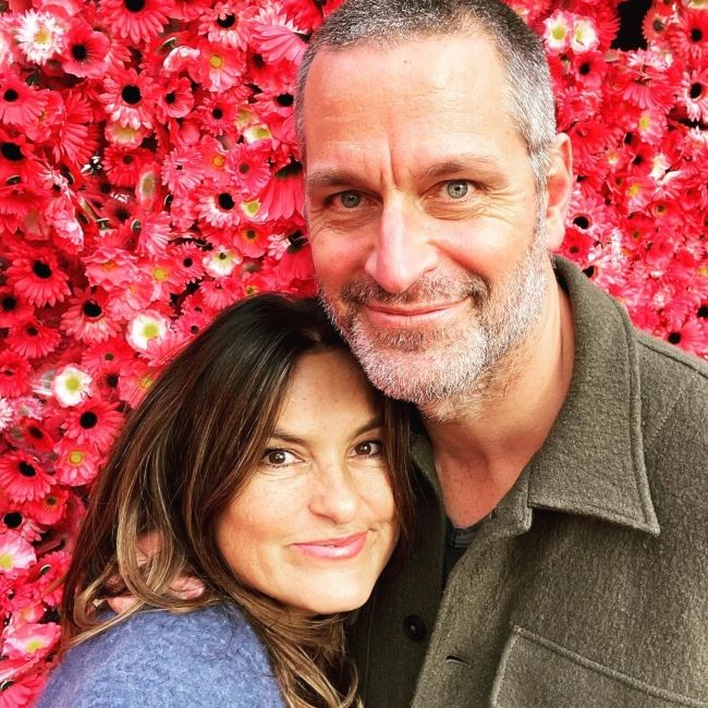 Peter Hermann seen with Mariska Hargitay in October 2021