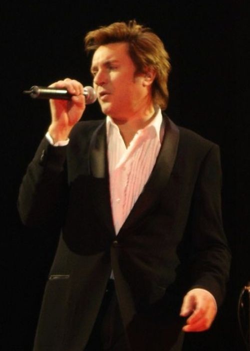Simon Le Bon seen during a performance in Toronto in 2005
