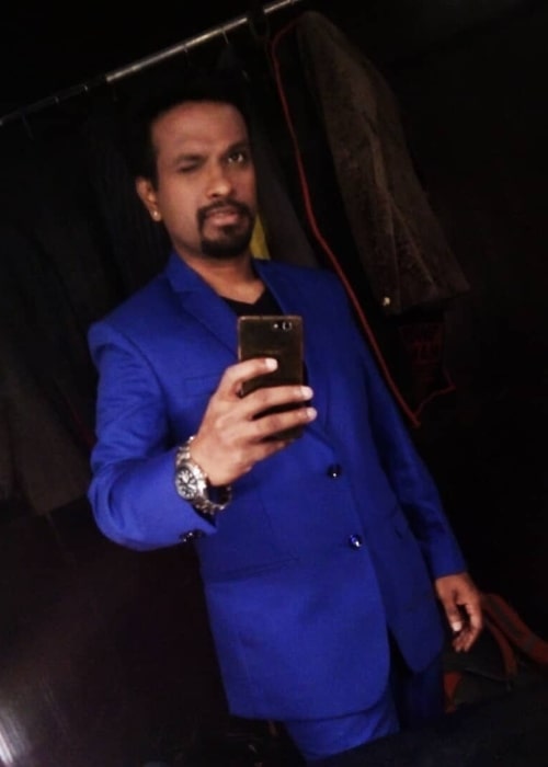 Srikant Maski as seen while taking a mirror selfie in June 2018