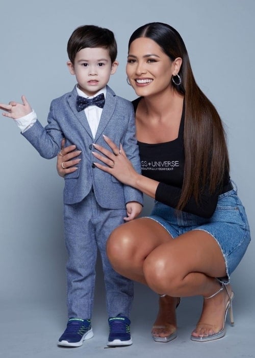 Anne Jakkaphong Jakrajutatip as seen in a picture that was taken with her son Andrea Meza in November 2022