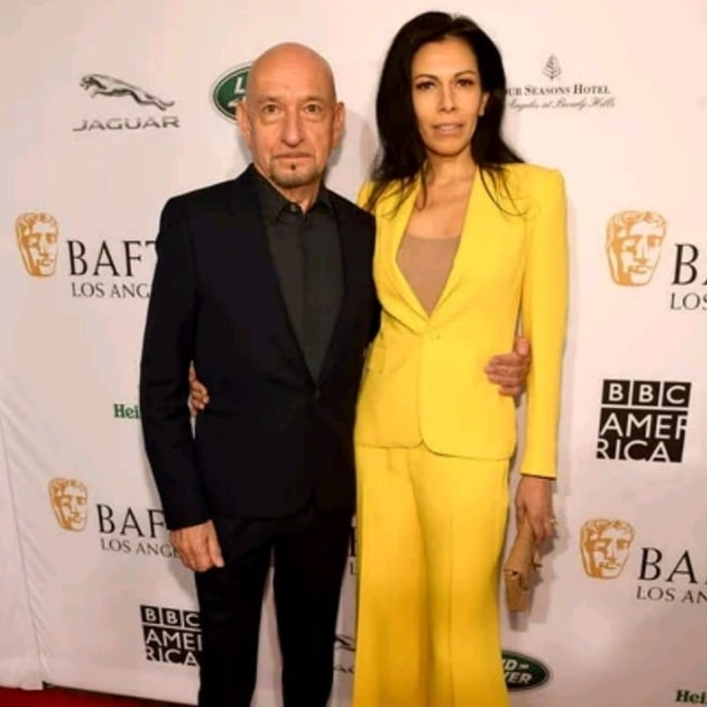 Ben Kingsley and Daniela Lavender as seen in a picture that was taken in January 2019
