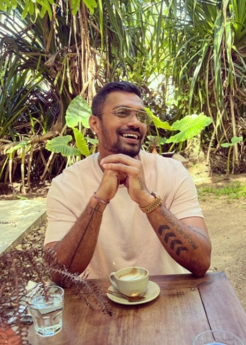 Danushka Gunathilaka as seen in an Instagram Post in April 2022