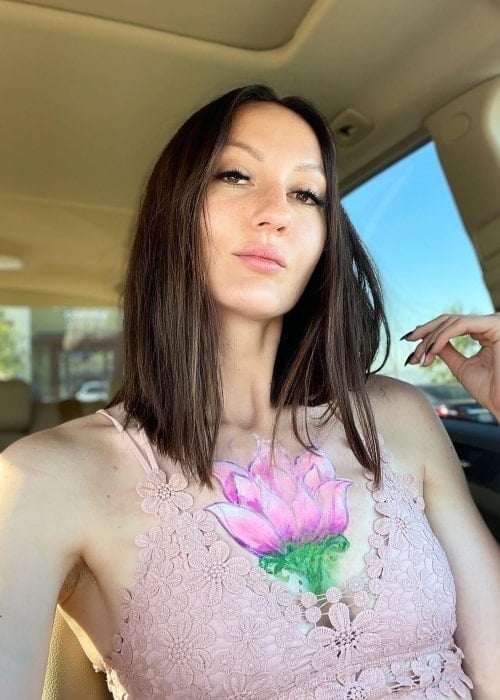 Ekaterina Lisina as seen while taking a selfie in June 2021