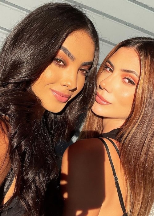 Fabiola Valentin as seen in a selfie with fellow beauty pageant titleholder Mariana Varela in August 2022, in San Juan, Puerto Rico