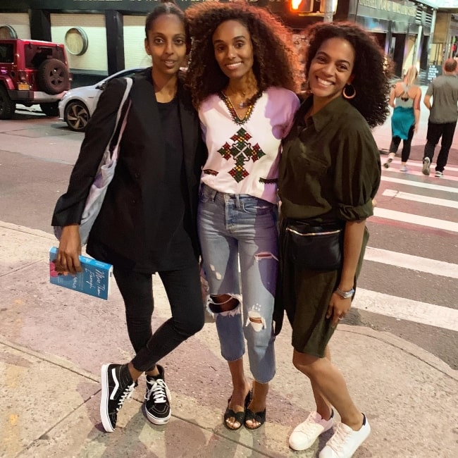 Gelila Bekele and her friends Amber Tolliver and asmeretasmeret in June 2019