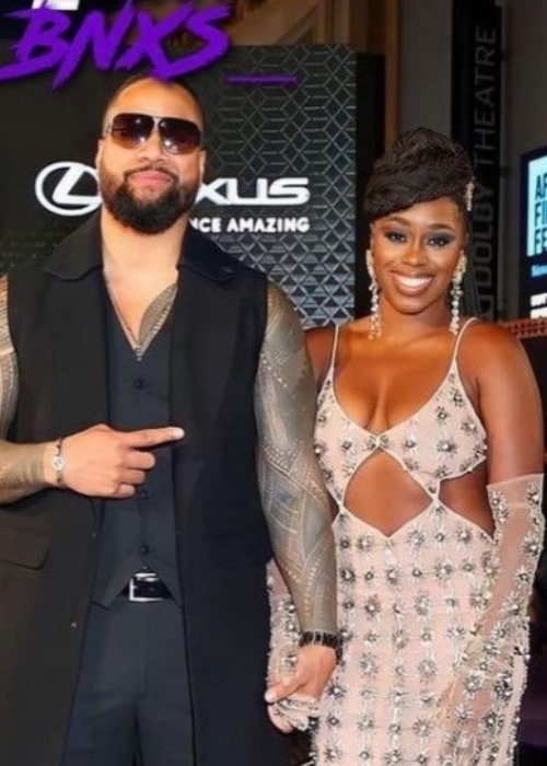 Jimmy Uso and Naomi, as seen in October 2022