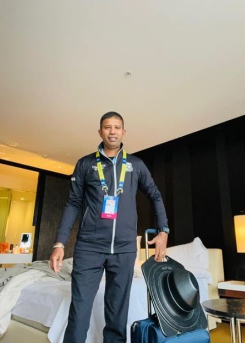 Kumar Dharmasena as seen in an Instagram Post in October 2022