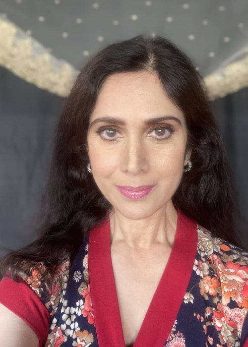 Meenakshi Seshadri as seen in a selfie that was taken in April 2021