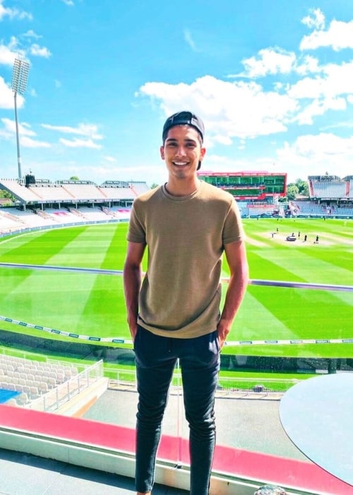 Mohammad Hasnain as seen in a picture that was taken in August 2020, at the Old Trafford Cricket Ground
