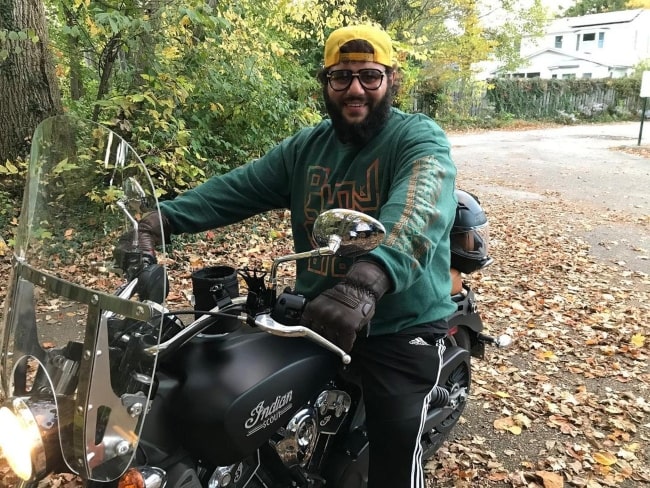 Mohammed Amer as seen while smiling for a picture in Yellow Springs, Ohio