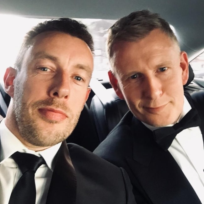 Patrick Kielty and his brother Cahal Kielty in May 2019