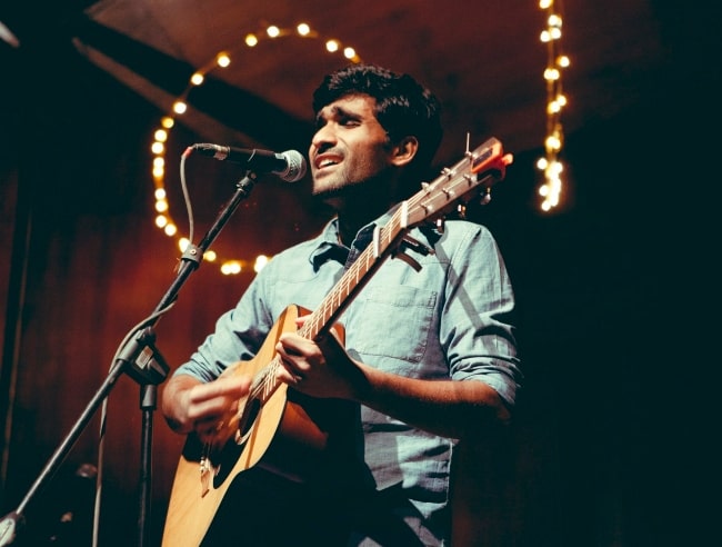 Prateek Kuhad pictured while performing in 2016