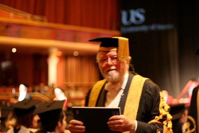 Richard Attenborough seen during his term as Chancellor of the University of Sussex in 2006