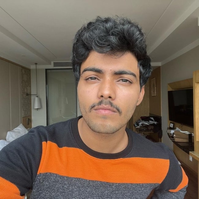 Sparsh Shrivastav as seen in a selfie that was taken in April 2022