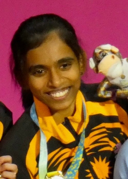 Thinaah Muralitharan as seen in a picture that was taken at at the 2022 Commonwealth Games in Birmingham