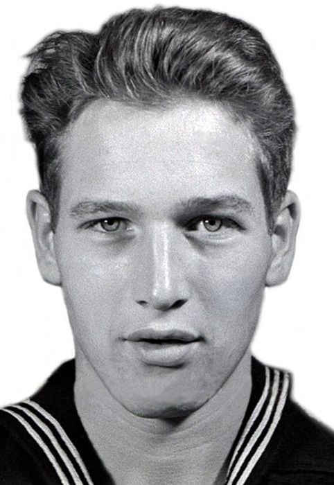 A United States Navy portrait of Paul Newman