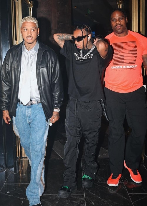 Alexander Edwards as seen in a picture with rapper Tyga and Jerome Roberts in October 2022