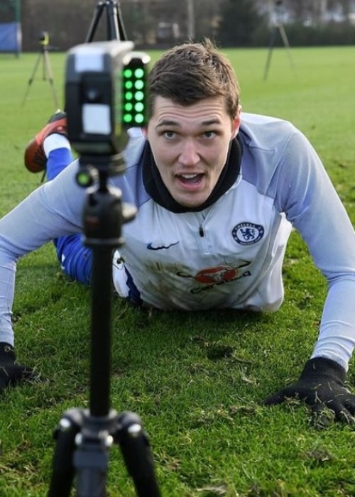 Andreas Christensen as seen in an Instagram Post in January 2018