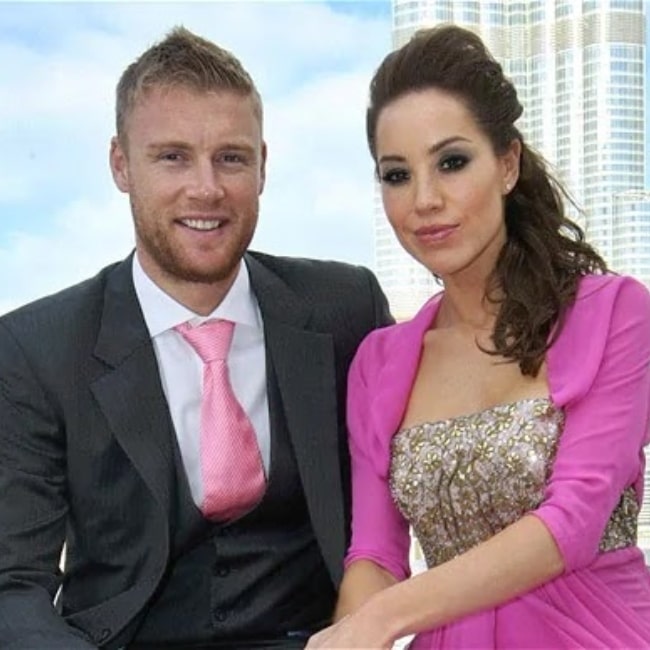 Andrew _Freddie_ Flintoff and Rachael Wools in a picture that was taken in the past