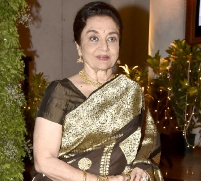 Asha Parekh as seen at Saudamini Mattu's wedding reception in 2018