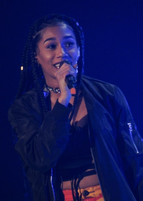 BIA performing at the singer Ariana Grande's Dangerous Woman Tour in February 2017