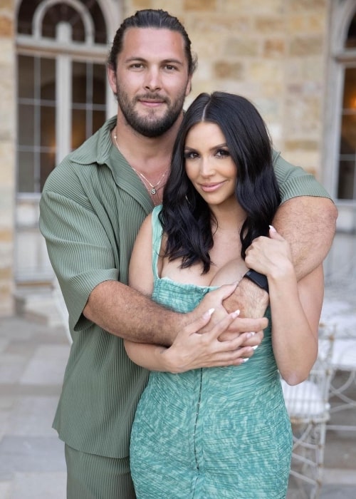 Brock Davies as seen in a picture that was taken with his beau Scheana Shay in January 2022