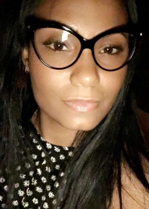 Ciarra Pardo as seen in a selfie that was taken in March 2016, at Miami Beach