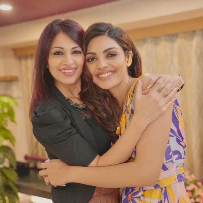 Divita Rai as seen in a picture with anchor and actor Supreet Bedi in December 2022