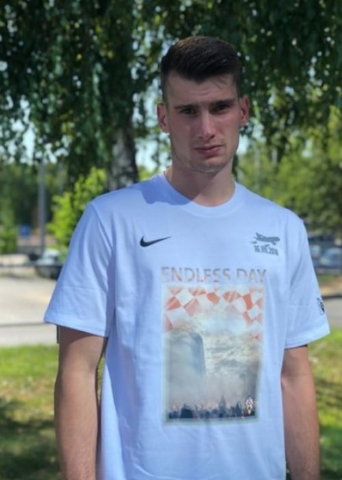 Dominik Livaković as seen in an Instagram Post in July 2019