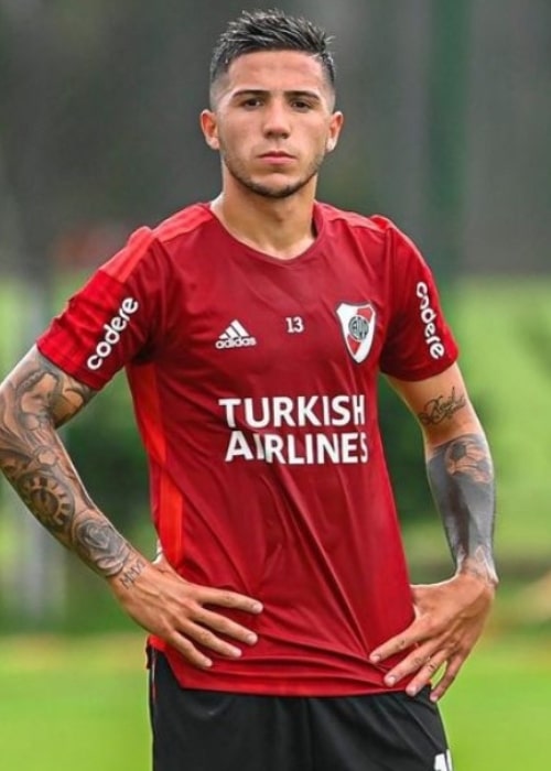 Enzo Fernández as seen in an Instagram Post in January 2022
